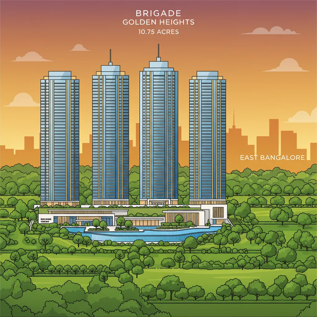 43 Floor Residential Building Bangalore | Brigade Golden Heights 43 Floor Residential Building Bangalore - Brigade Golden Heights, Old Madras Road, East Bangalore