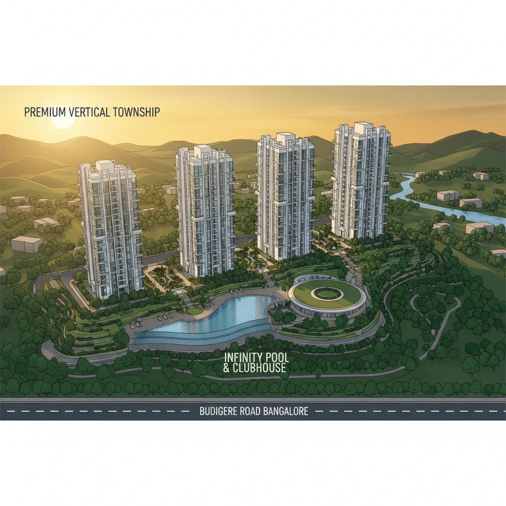 Affordable Luxury Homes Budigere Road | Brigade Golden Heights Affordable Luxury Homes Budigere Road - Brigade Golden Heights, Old Madras Road, East Bangalore