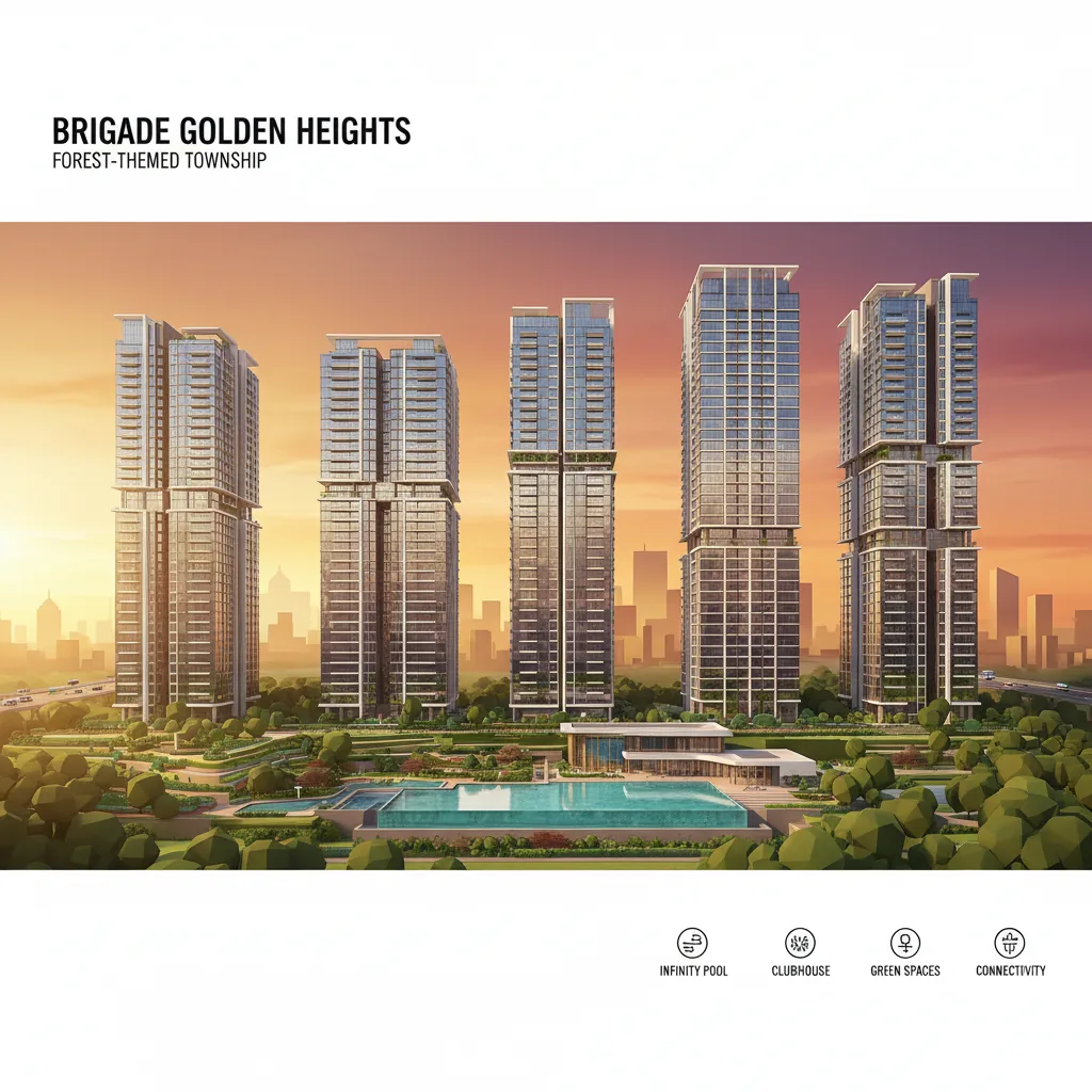 Apartments near Old Madras Road NH 75 | Brigade Golden Heights Apartments near Old Madras Road NH 75 - Brigade Golden Heights, Old Madras Road, East Bangalore