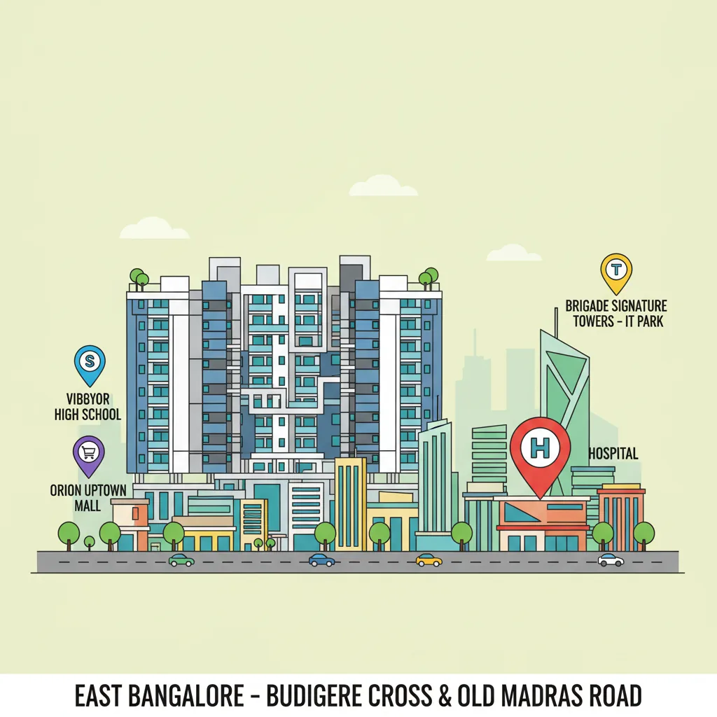 Brigade Golden Heights Nearby Landmarks Brigade Golden Heights Nearby Landmarks