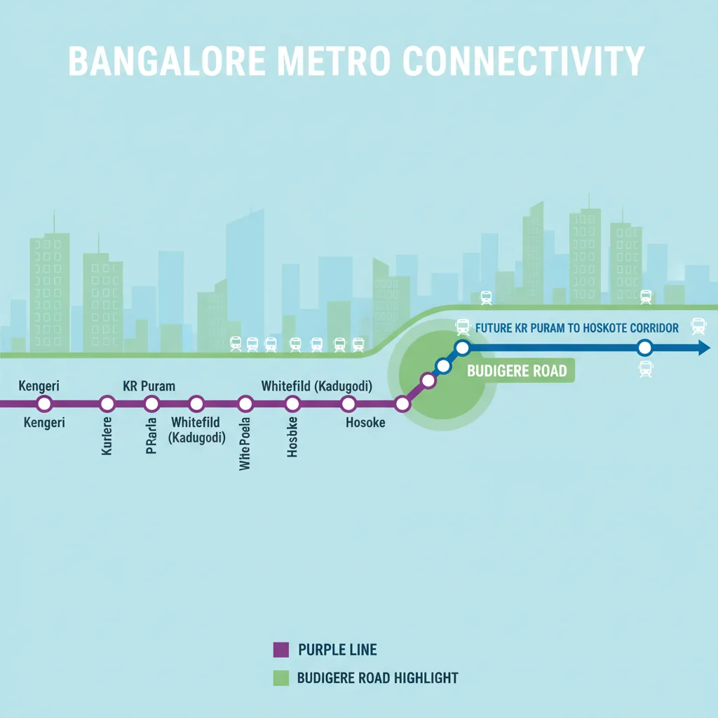 Does Budigere Road have Metro Station | Brigade Golden Heights Does Budigere Road have Metro Station - Brigade Golden Heights, Old Madras Road, East Bangalore