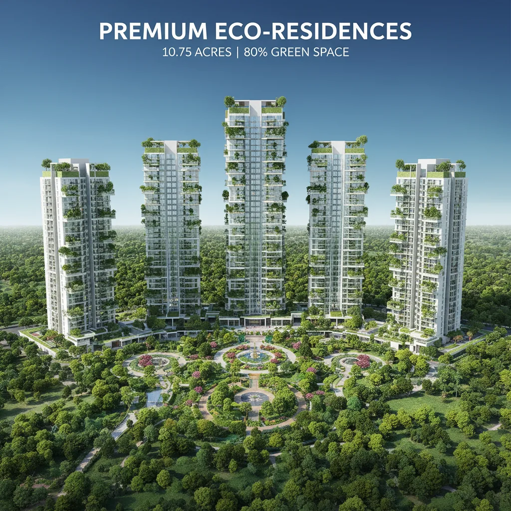 Green Themed Apartments Budigere Road | Brigade Golden Heights Green Themed Apartments Budigere Road - Brigade Golden Heights, Old Madras Road, East Bangalore