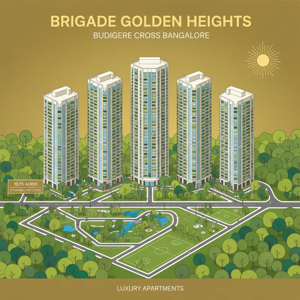 Luxury Apartment Budigere Road | Brigade Golden Heights Luxury Apartment Budigere Road - Brigade Golden Heights, Old Madras Road, East Bangalore